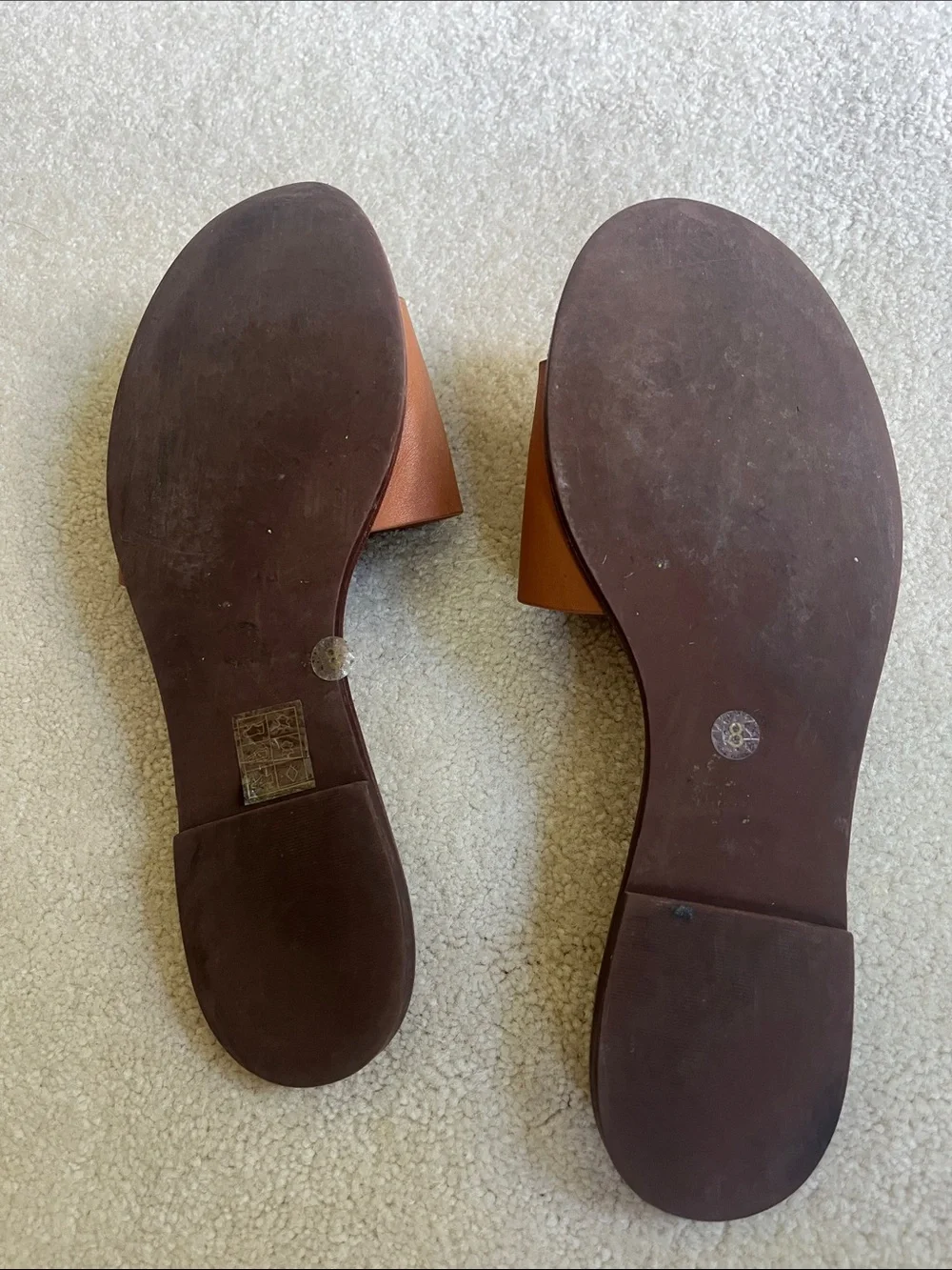 Tory Burch Ines Leather Slide Sandals